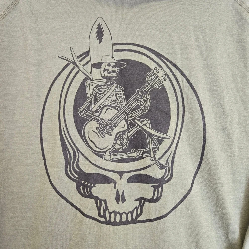 Smartwool x Grateful Dead Long Sleeve Graphic Shirt Hoodie Green Black Large - Picture 9 of 16